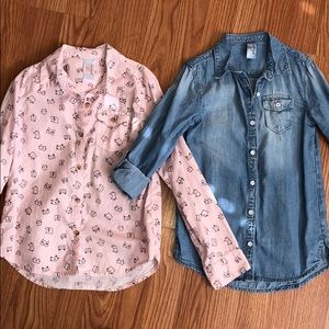 Girls Cat & Jack Buttondown Shirts